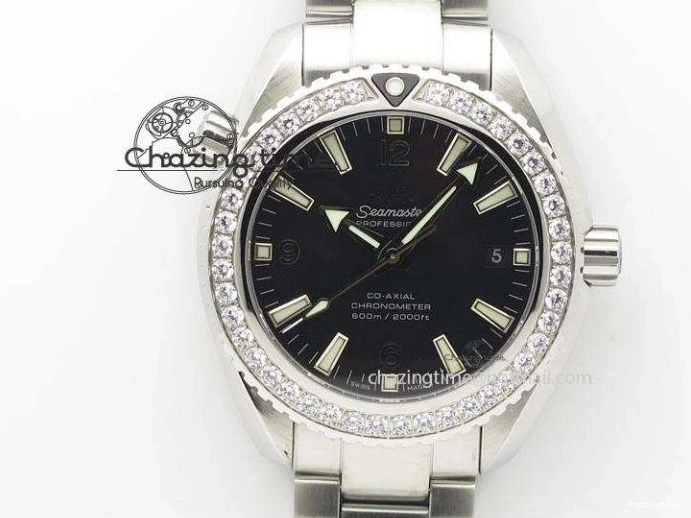 0805 De Ville Hour Vision Co-Axial 41mm SS V6F Best Edition Black Dial On SS Bracelet A BestValue 8277